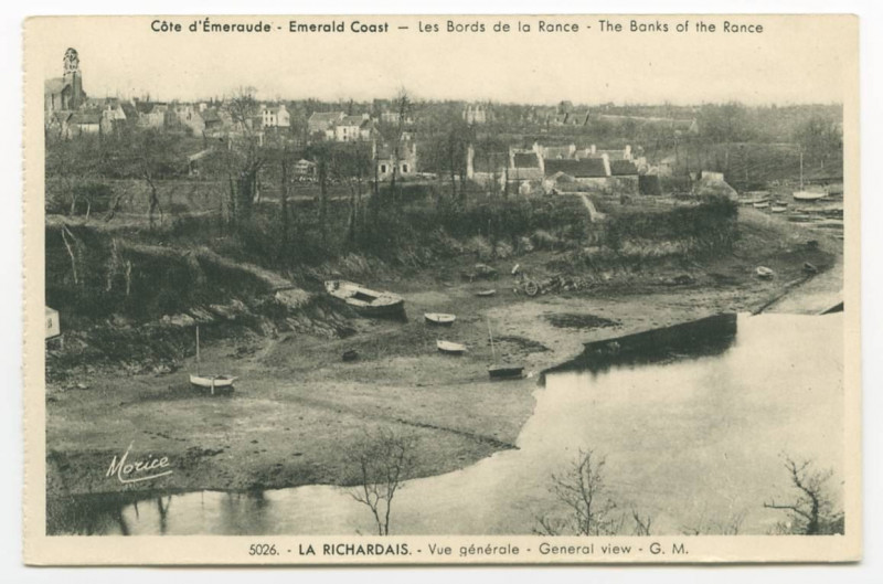 Carte postale ancienne 5026.- La Richardais.- Vue Generale - general vue - G.M.