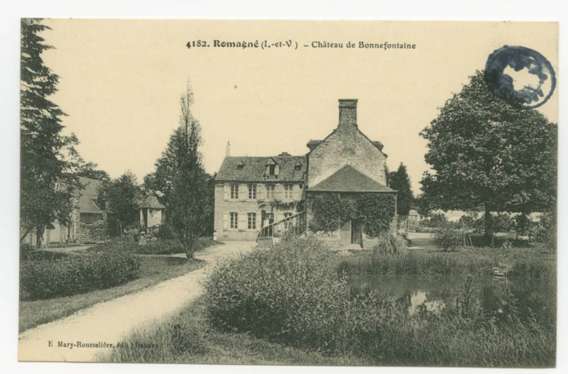 Carte postale ancienne 4182. Romagné (I.-et-V.) - Château de Bonnefontaine.