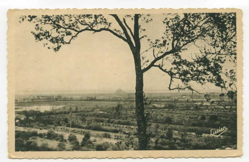 Carte postale ancienne Roz-Sur-Couesnon  (I.-et-V.) - Vue Prise Du Palais Sur La Baie Du Mont Saint-Michel