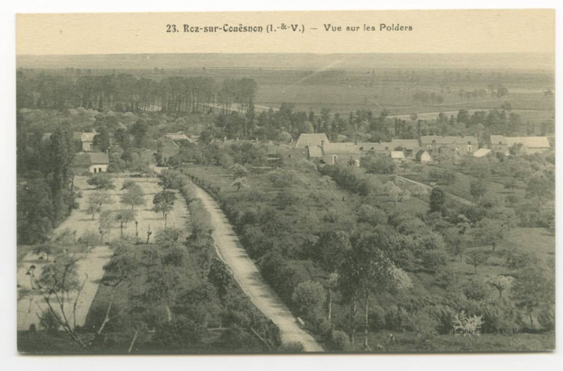 Carte postale ancienne 23. Roz-sur-Couësnon (I.-et-V.) - Vue sur les Polders