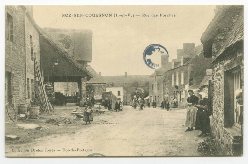 Carte postale ancienne Roz-Sur-Couesnon (I.-et-V.) - Rue des Porches