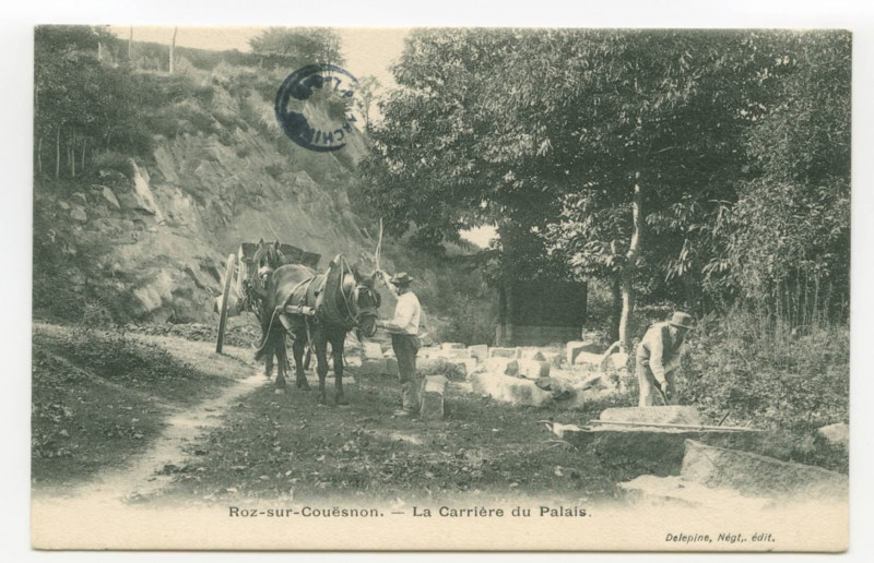 Carte postale ancienne Roz-sur-Couësnon (I.-et-V.) - La Carrière du Palais.