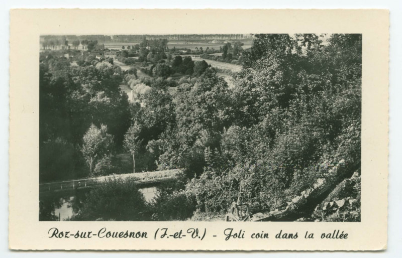 Carte postale ancienne Roz-sur-Couësnon (I.-et-V.) - Joli coin dans la vallée