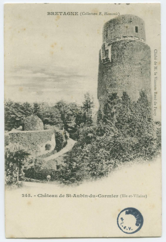 Carte postale ancienne 245.- Château de St-Aubin-du-Cormier (Ille-et-Vilaine)