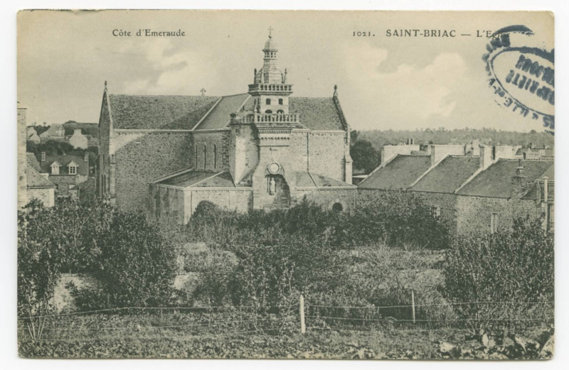 Carte postale ancienne 1021. Saint-Briac - L'Eglise
