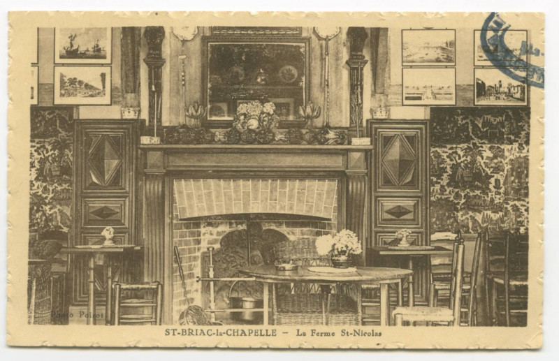 Carte postale ancienne Saint-Briac-la-Chapelle  - La ferme St-Nicolas