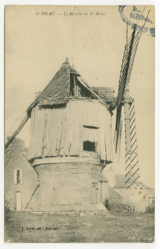 Carte postale ancienne St-Briac - Le Moulin de St-Briac.