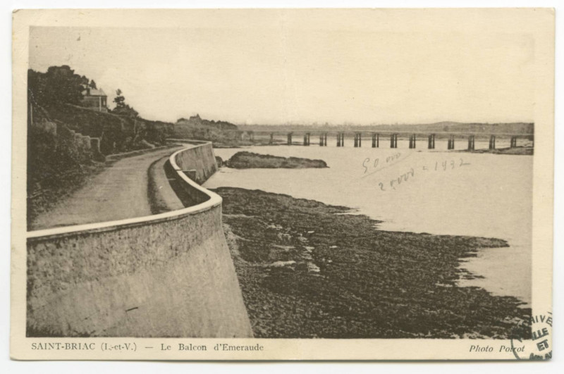 Carte postale ancienne Saint-Briac  (I.-et-V.) - Le balcon d'Emeraude