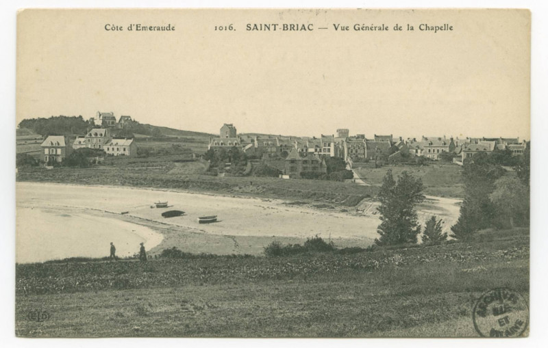Carte postale ancienne 1016.-  Saint-Briac. - Vue Generale de la Chapelle.