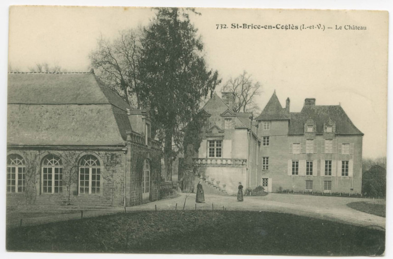 Carte postale ancienne 732 - Saint-Brice-En-Cogles (I.-et-V.) - Le Château