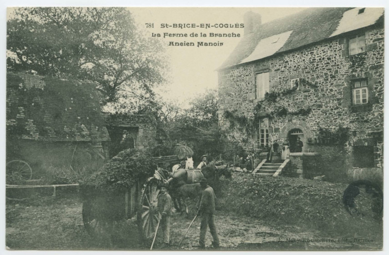 Carte postale ancienne 1271. -  Saint-Brice-En-Cogles - La Ferme de la Branche, Ancien Manoir