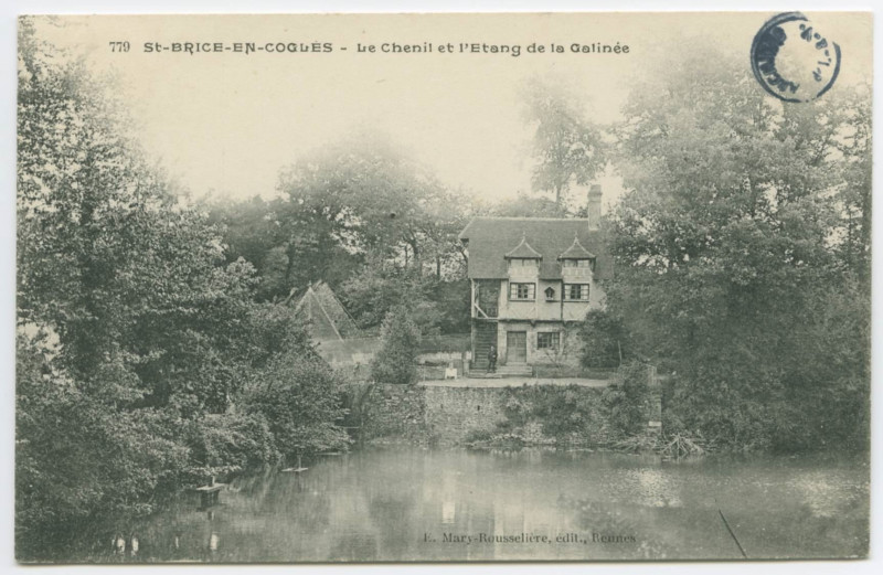 Carte postale ancienne 779 Saint-Brice-En-Cogles - Le Chenil et l'Etang de la Galinée