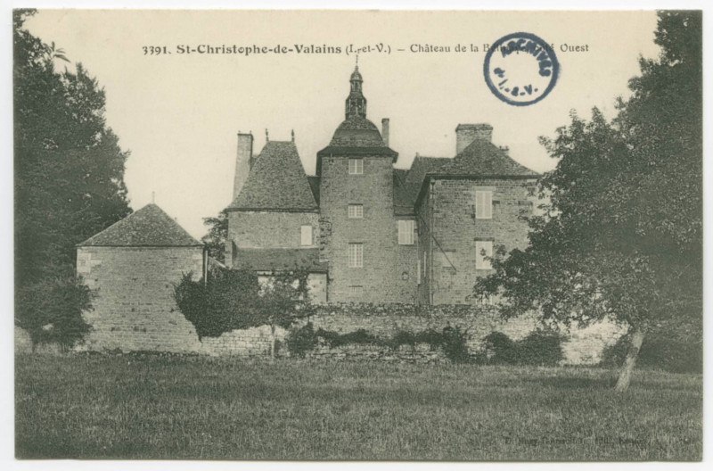 Carte postale ancienne 3391-Saint- Christophe-de-Valains (I.-et-V.) - Château de la Belinaye , côté Ouest