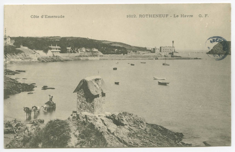 Carte postale ancienne 1626 - Rotheneuf - Le Havre - Côte d'Emeraude