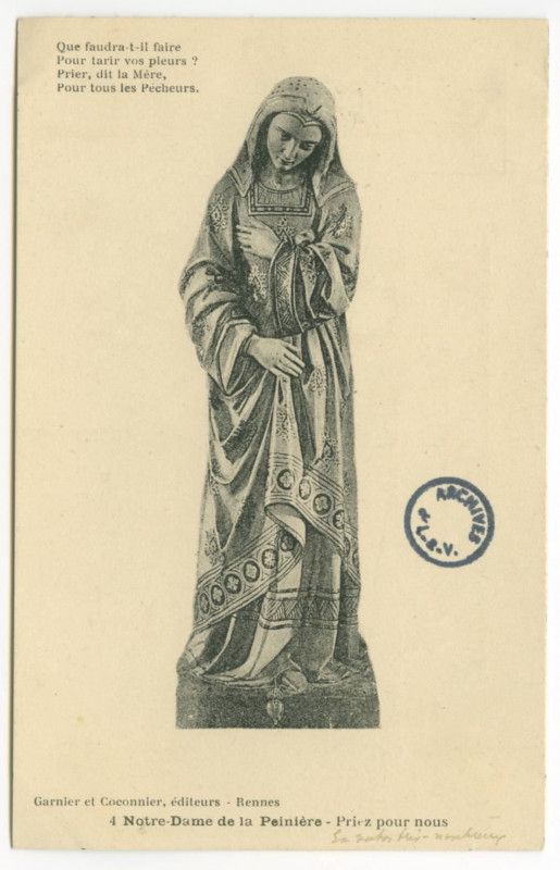 Carte postale ancienne 4 - Notre-Dame de la Peinière- Priez pour nous