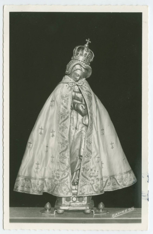 Carte postale ancienne Saint-Didier (Ille et Vilaine) - Statue authentique de N.-D. de la Peinière