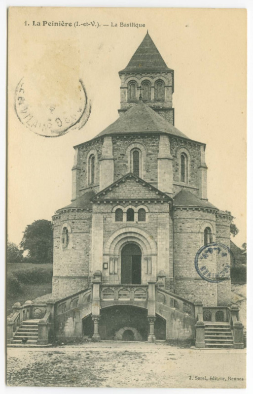 Carte postale ancienne 1. La Peinière (I.-et-V.) - La Basilique