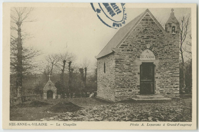Carte postale ancienne Ste-Anne-S.-Vilaine - La Chapelle