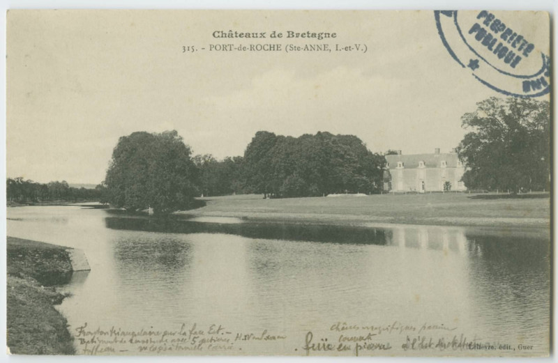Carte postale ancienne 315. - Port-de-Roche ( Ste-Anne, I.-et-V.)