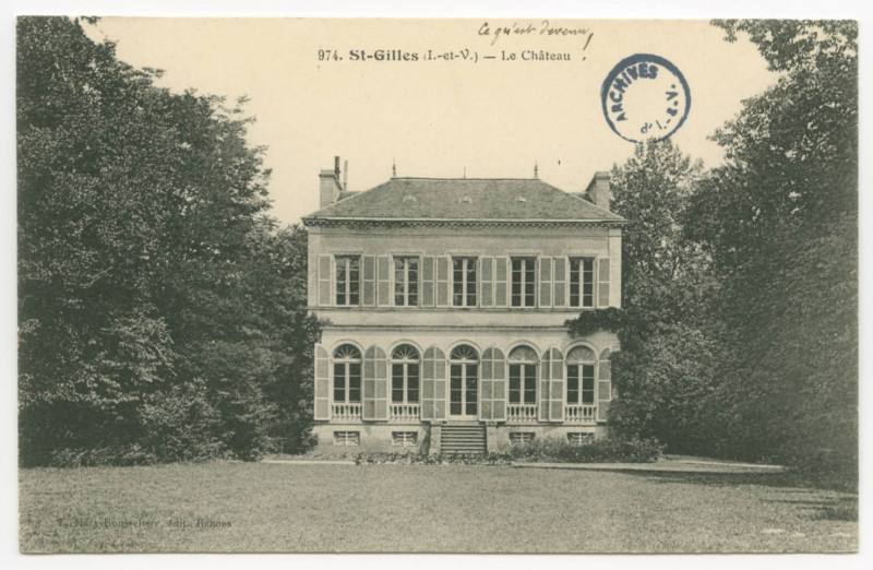 Carte postale ancienne 974. Saint-Gilles (I.-et-V.) - Le Château