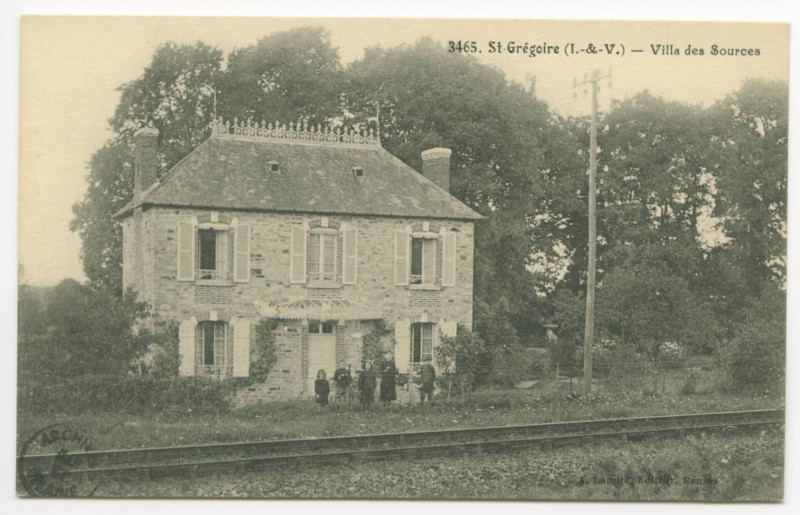 Carte postale ancienne 3465. Saint-Gregoire (I.-&-V.) - Villa des Sources