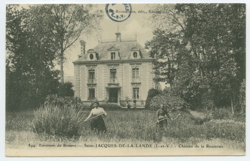 Carte postale ancienne 894. Environs de Rennes. - Saint-Jacques-De-La-Lande (I.-et-V.) - Château de la Reuzerais