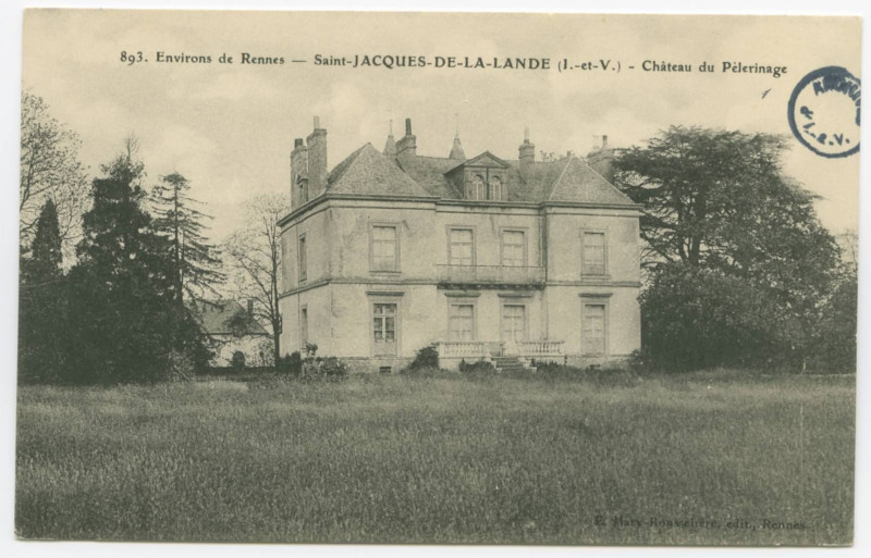 Carte postale ancienne 893. Environs de Rennes. - Saint-Jacques-De-La-Lande (I.-et-V.) - Château du Pélerinage
