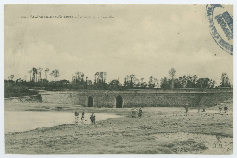 Carte postale ancienne 500 - St-Jouan-des-Guérets - Le pont de la Couaille