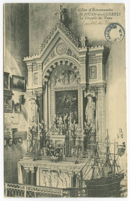 Carte postale ancienne 5. - St-Jouan-des-Guerets - La Chapelle des Voeux