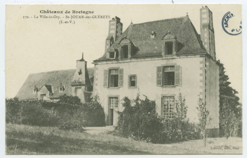 Carte postale ancienne Châteaux de Bretagne - 270 - La Ville-ès-Ory. - St-Jouan-des-Guerets (I.-et-V.)