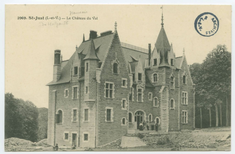 Carte postale ancienne 2969. St-Just (I.-et-V.) - Le Château du Val