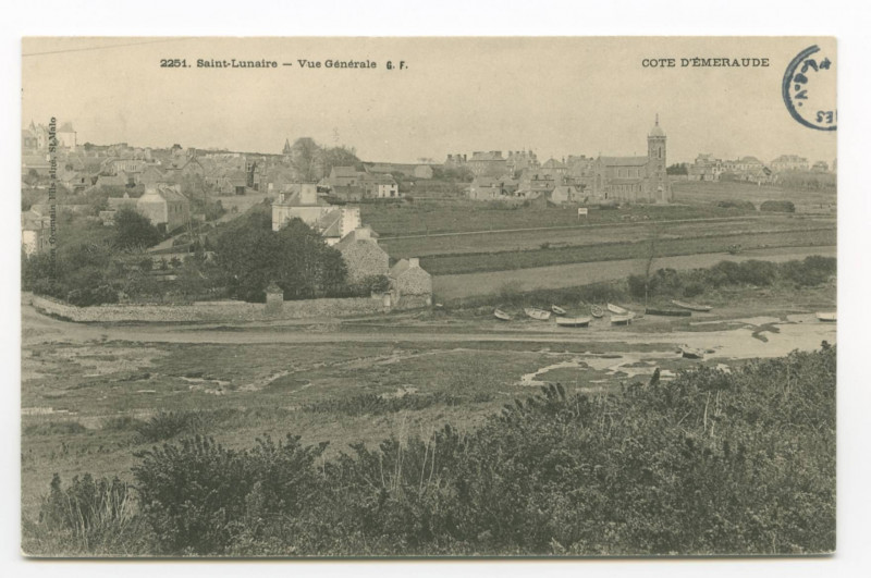 Carte postale ancienne Cote D'Emeraude 2251. Saint-Lunaire - Vue Generale