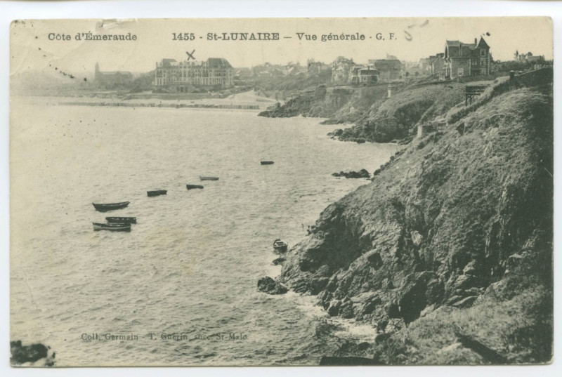 Carte postale ancienne Côte d'Emeraude .1455 -  Saint-Lunaire - Vue Generale