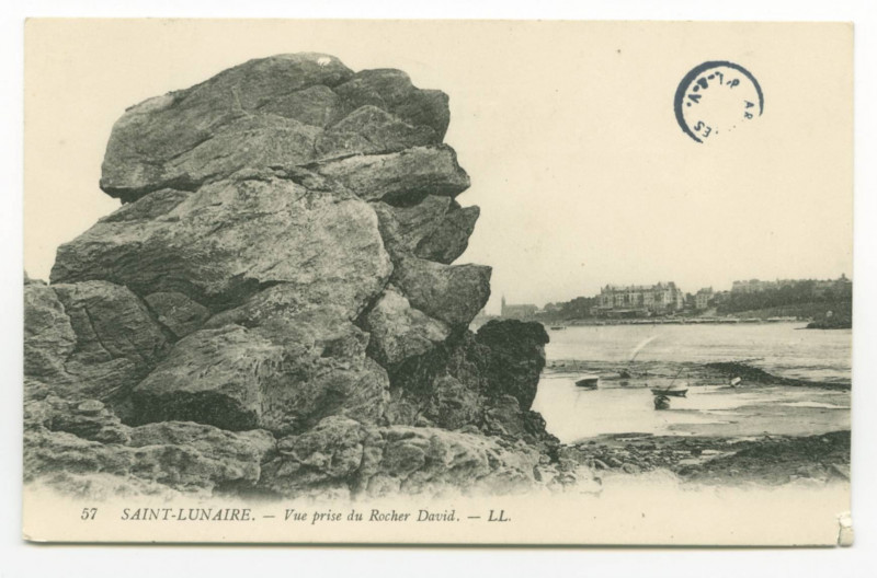 Carte postale ancienne 57 -  Saint-Lunaire - Vue prise du rocher David