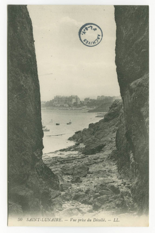 Carte postale ancienne 50 -  Saint-Lunaire - Vue prise du Décollé