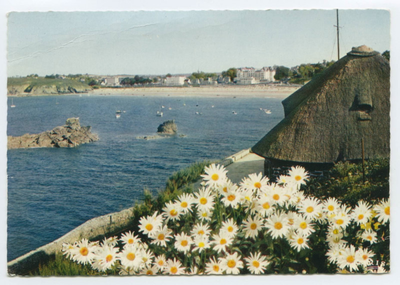 Carte postale ancienne Cote D'Emeraude - Saint-Lunaire - 706 - La plage vue du Décollé - Beach, View of Décollé - Der Stand, vom Décollé aus gesehen.