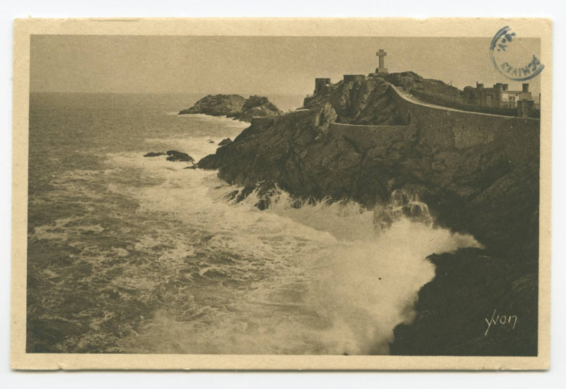 Carte postale ancienne La Douce France - Bretagne - Cote D'Emeraude - Saint-Lunaire (Ille. et Vilaine) - La pointe du Décollé