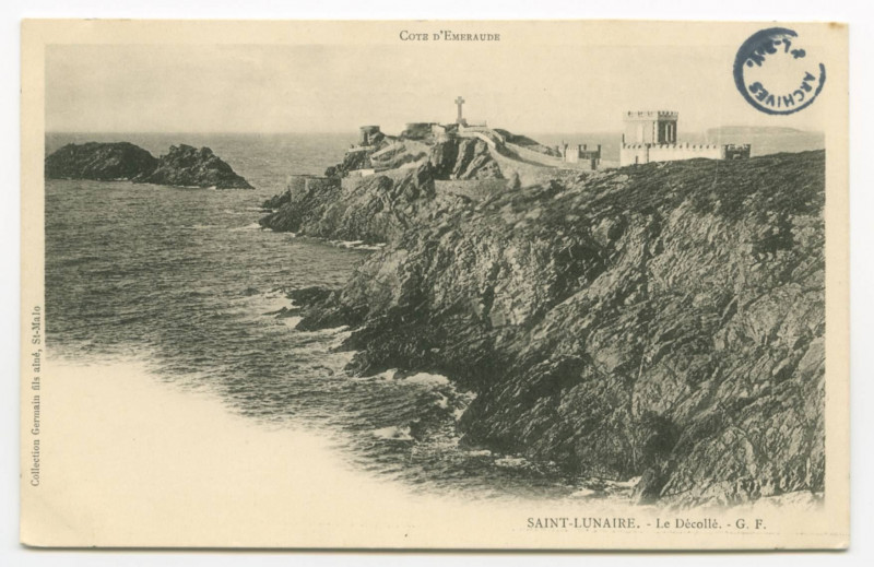 Carte postale ancienne Côte d'Emeraude  Saint-Lunaire. -Le Décollé