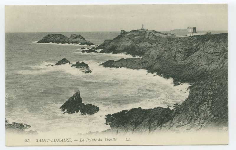 Carte postale ancienne 25. - Saint-Lunaire. - La Pointe du Décollé