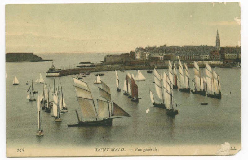Carte postale ancienne 144 - Saint-Malo.- Vue Generale - Ll.