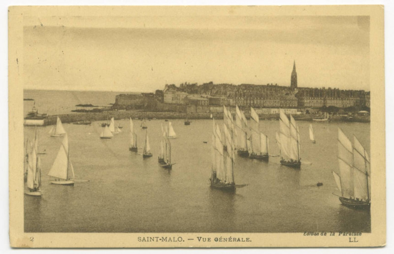 Carte postale ancienne 2 - Saint-Malo.- Vue Generale - Ll.