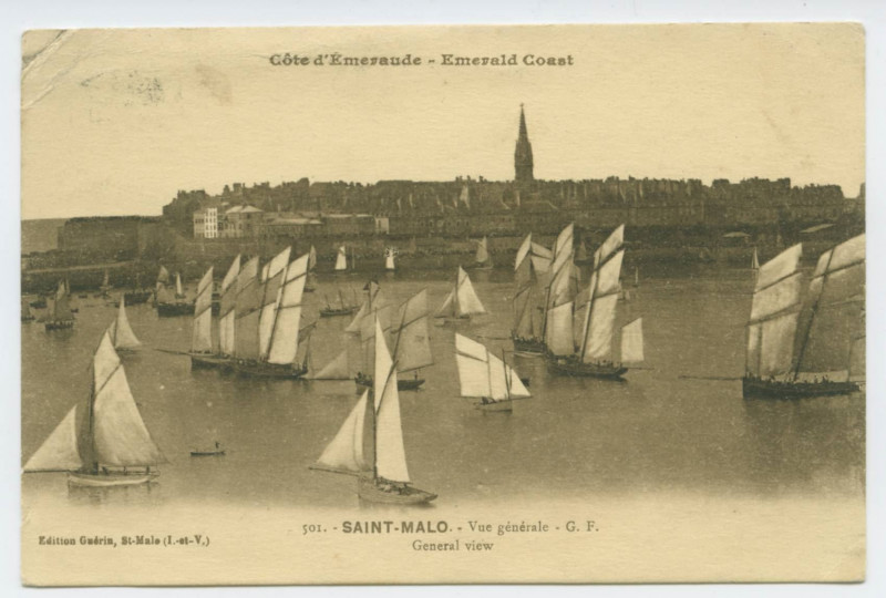 Carte postale ancienne 2 - Saint-Malo.- Vue Generale - G.F. General View.