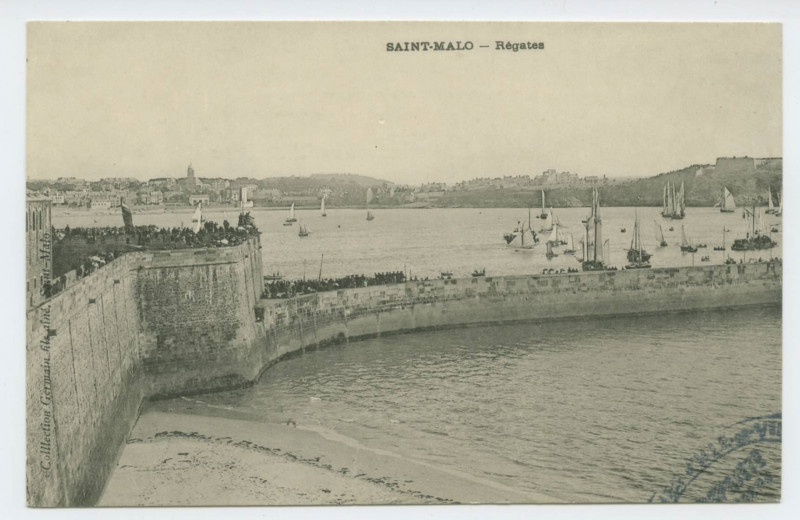 Carte postale ancienne Saint-Malo.- Régates.