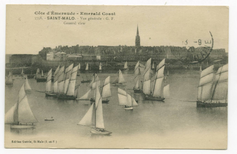 Carte postale ancienne 3758. Saint-Malo. - Vue Generale - G.F.  General view