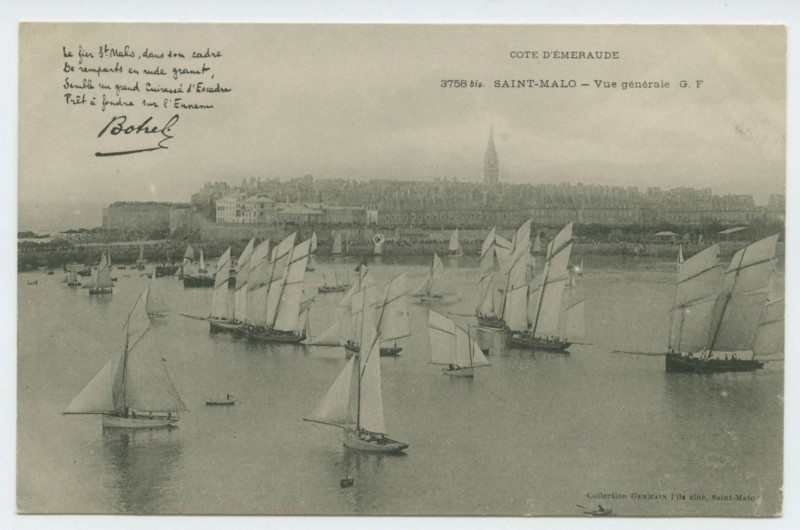 Carte postale ancienne 3758 bis. Saint-Malo. - Vue Generale G.F.