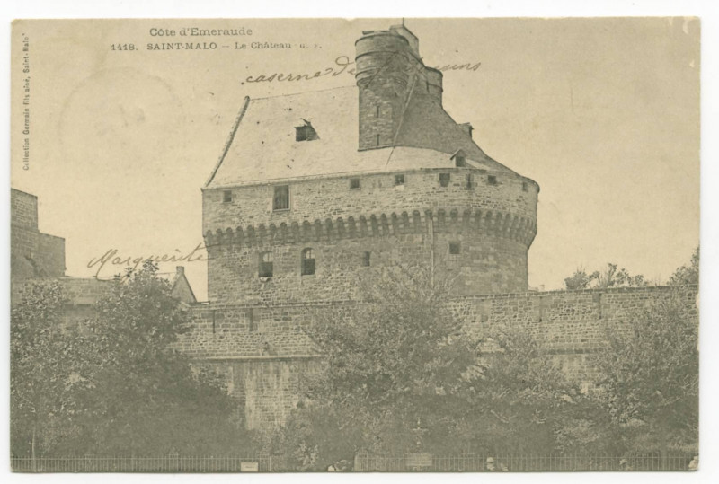 Carte postale ancienne 1418  Saint-Malo - Le château.