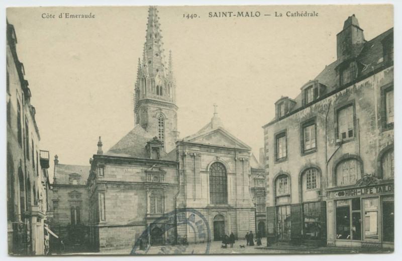 Carte postale ancienne 1440. Saint-Malo.- La cathédrale.