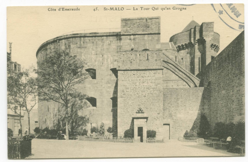Carte postale ancienne 45  Saint-Malo - La tour Qui qu'en grogne.