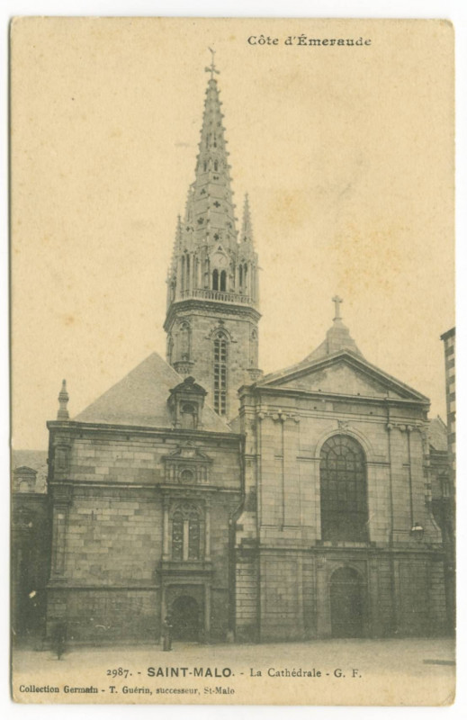 Carte postale ancienne 2987. Saint-Malo.- La cathédrale - G.F.