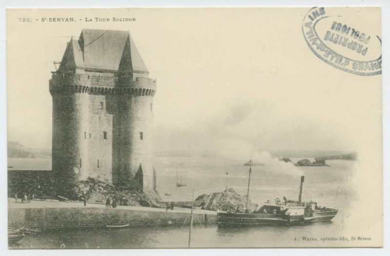 Carte postale ancienne 720 Saint-Servan.- La tour solidor